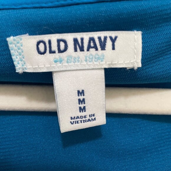 Old Navy Dress Womens M Blue Athletic Draw String Waist Casual - Picture 4 of 9
